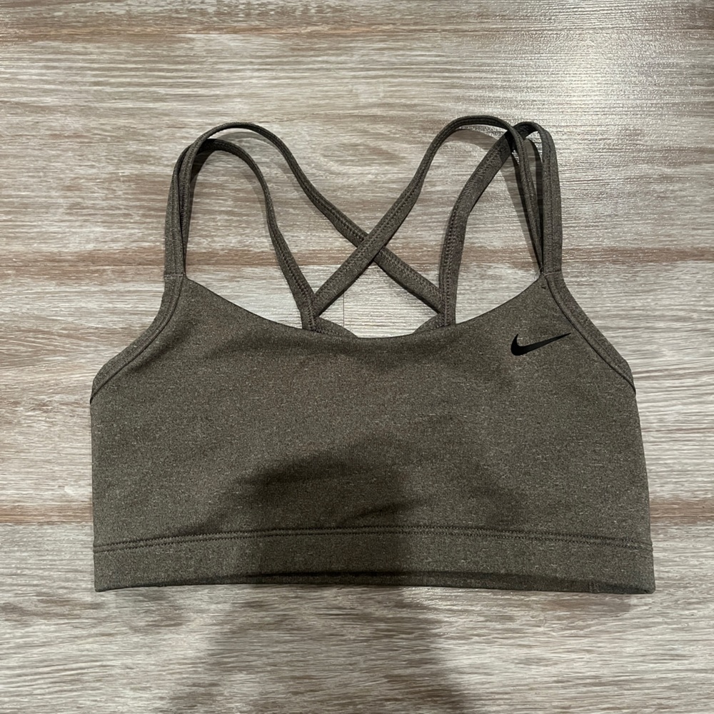 Gray Nike Sports Bra